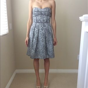 On Sale!!  Silver built in corset dress