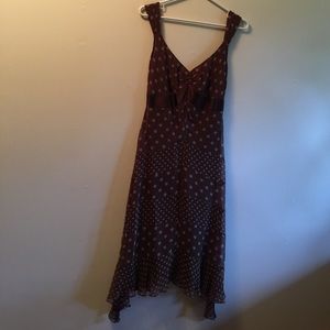 Flirty BCBG silk dress.
