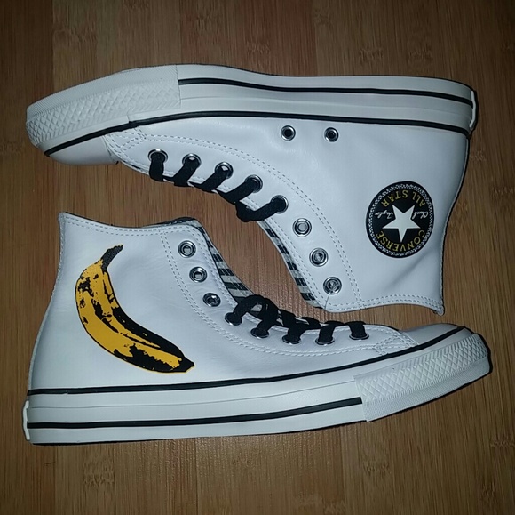 NEW Converse Andy Warhol Banana High Top Sneaker - Picture 3 of 7