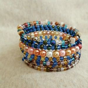 Handcrafted memory wire bracelet