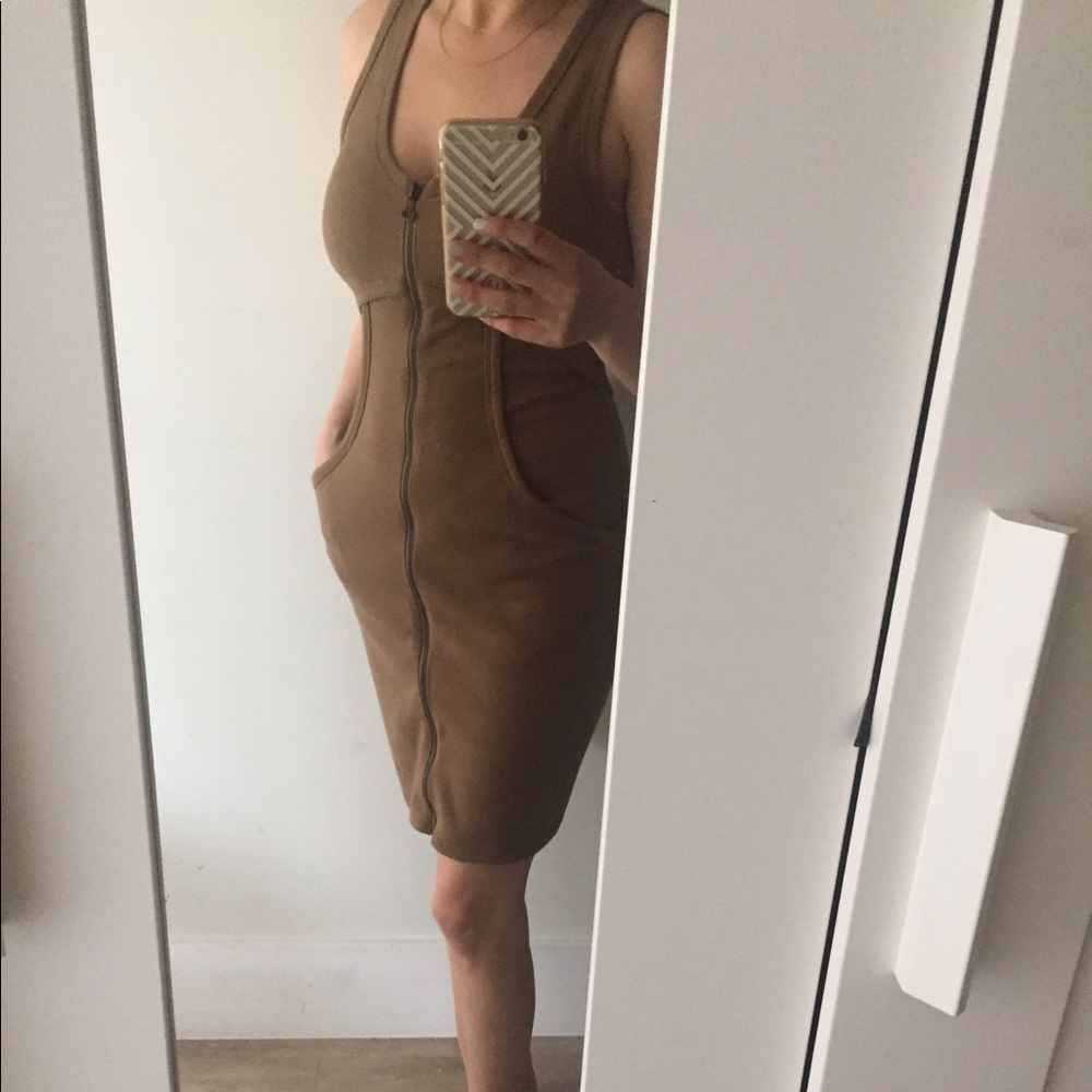 T by Alexander Wang sleeveless body con dress