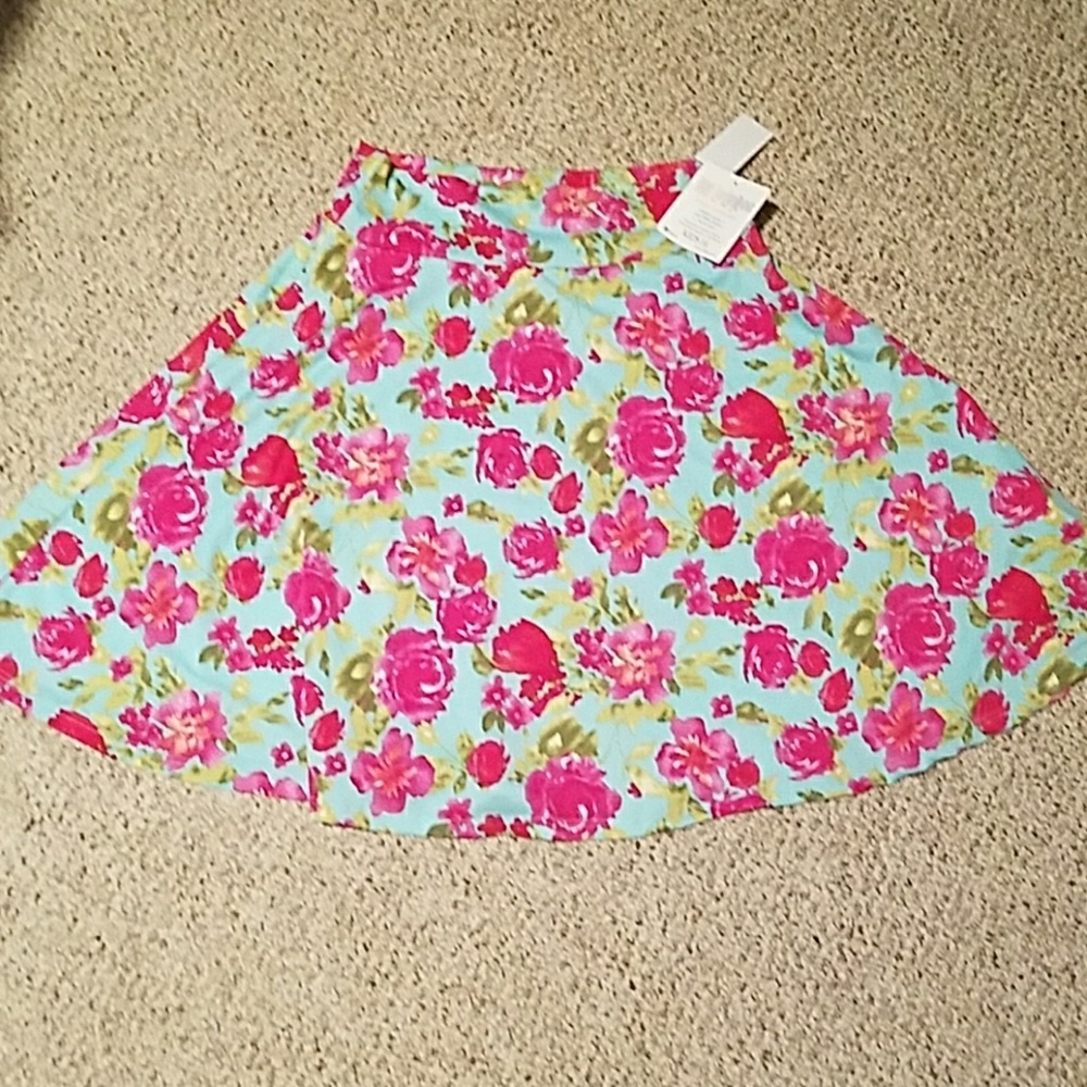 Lularoe kids 14 floral azure, nwt sized like xs
