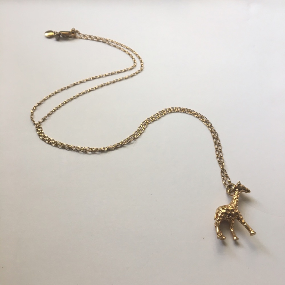 3D J Crew Giraffe Necklace