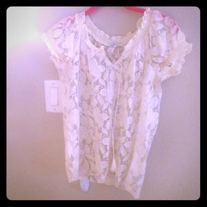 White lace blouse