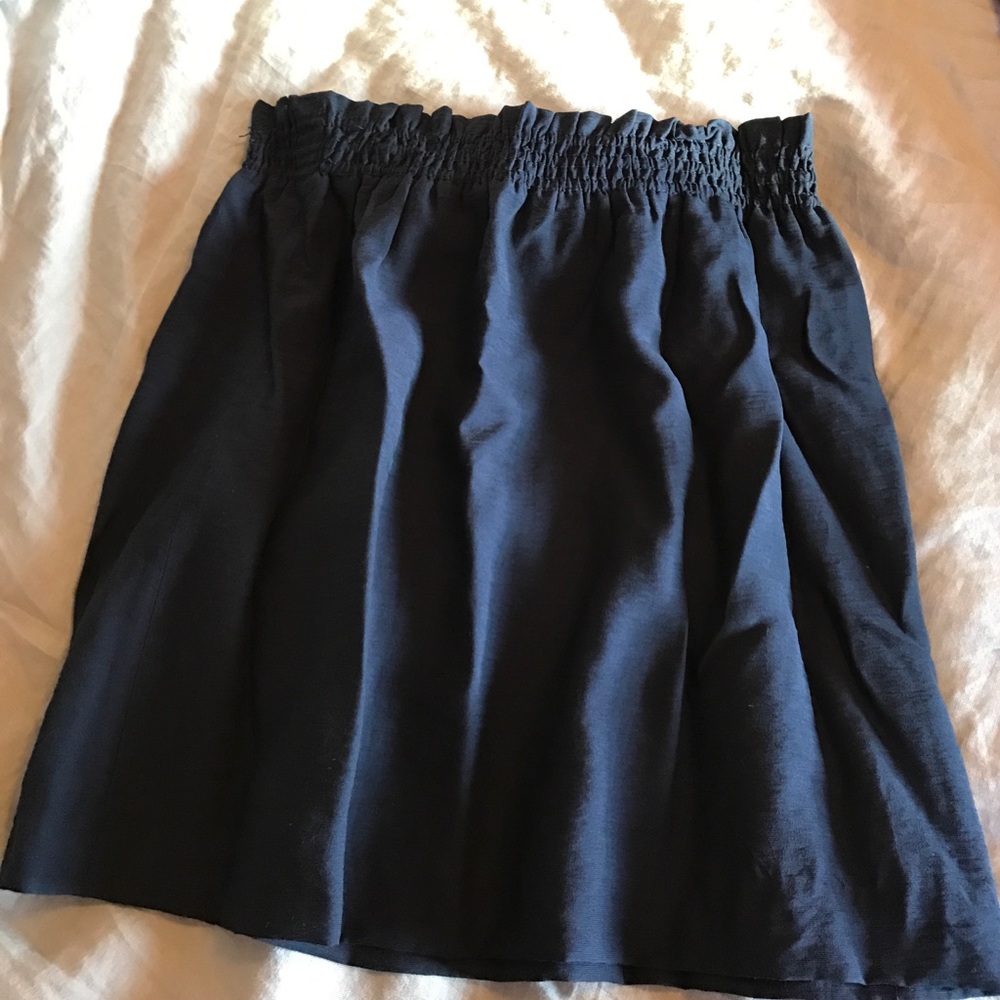 Navy Blue J. Crew Skirt with elastic waist, size 6