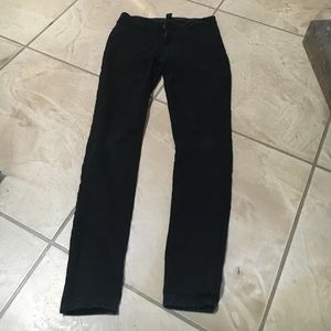 Black stretch skinny jeans