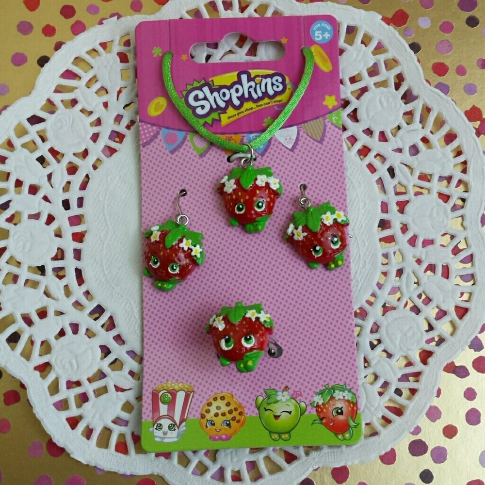 Shopkins Childrens 3-piece Jewelry Set Age5 and up