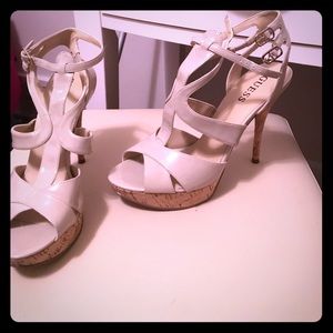 Guess nude stiletto with platform