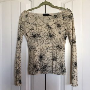 The Limited, slightly sheer boat neck top