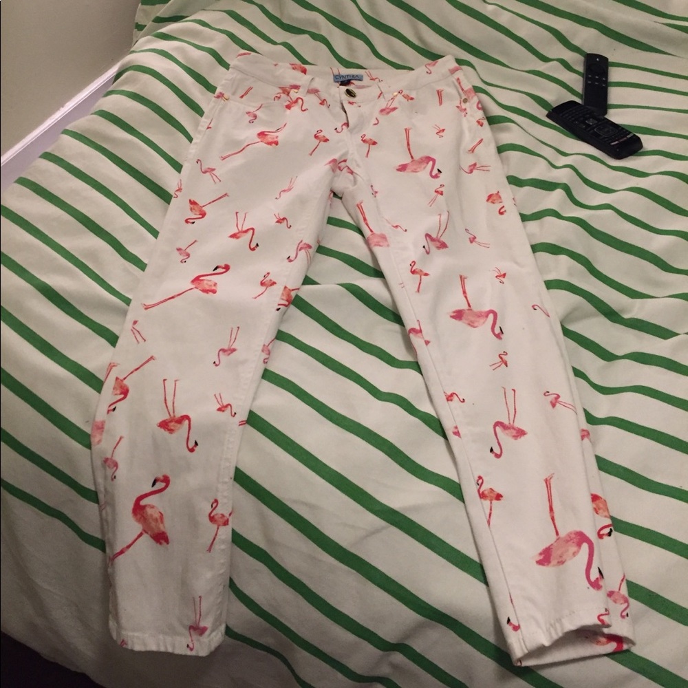 Cynthia Rowley Flamingo Pants