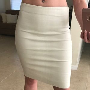 Tan Pencil Skirt