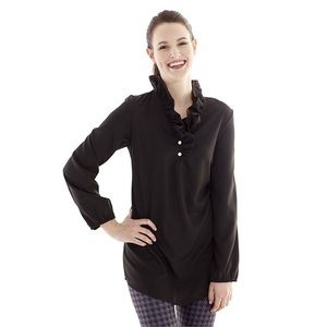 Mudpie Whitney Black Tunic Long Sleeve