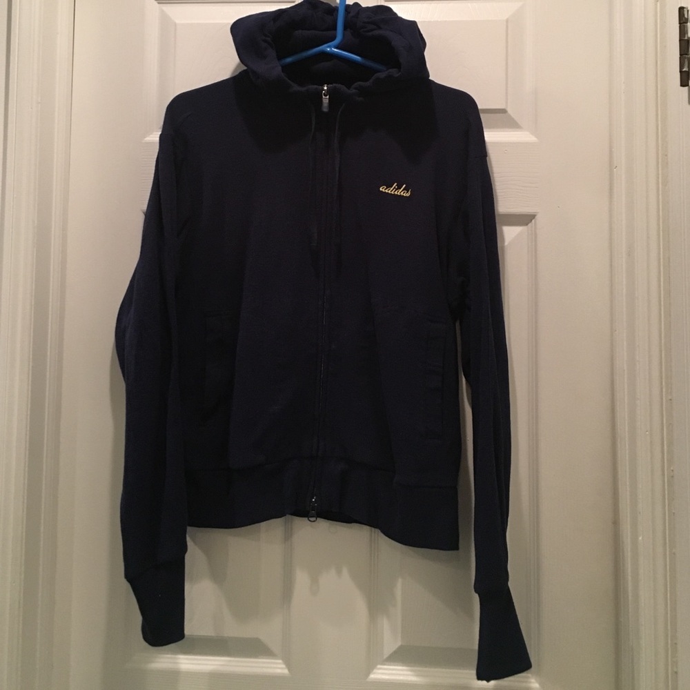Navy Adidas Zippup Size L