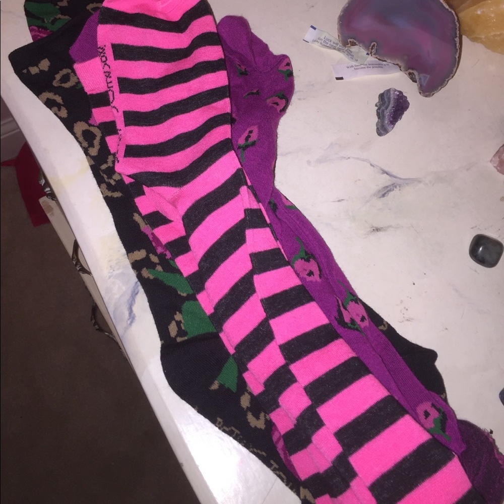 Betsey Johnson knee high bundle set