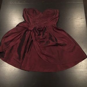 Maroon cocktail dress