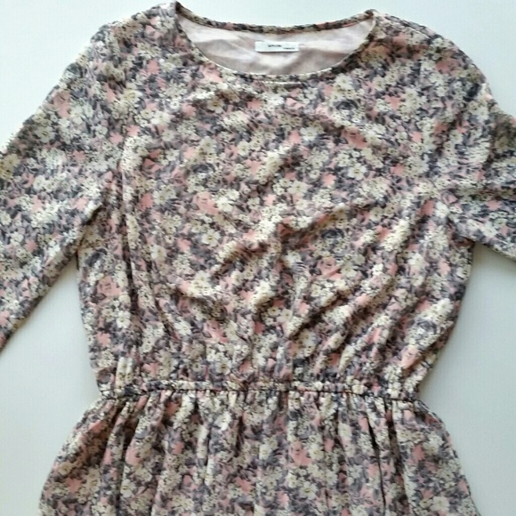 Floral Chiffon Long Sleeve Dress - Picture 2 of 5