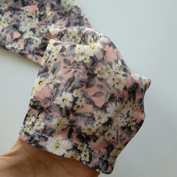 Floral Chiffon Long Sleeve Dress - Picture 5 of 5