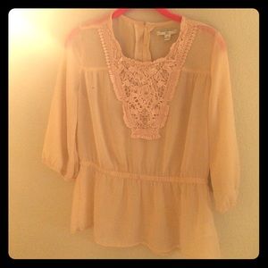Cream Banana Republic Vintage Blouse