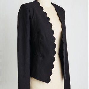 Mod Cloth - Hot and Delicious scalloped blazer