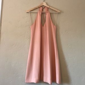 High neck pink Zara dress size small
