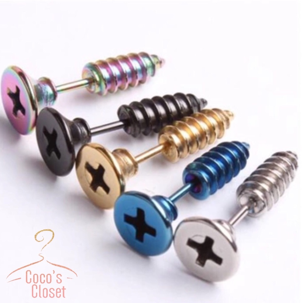 🔥Screw double-sided earrings