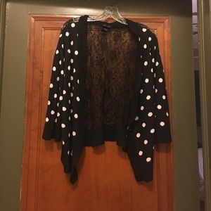Size 3 Torrid Sweater with Sheer Lace Back