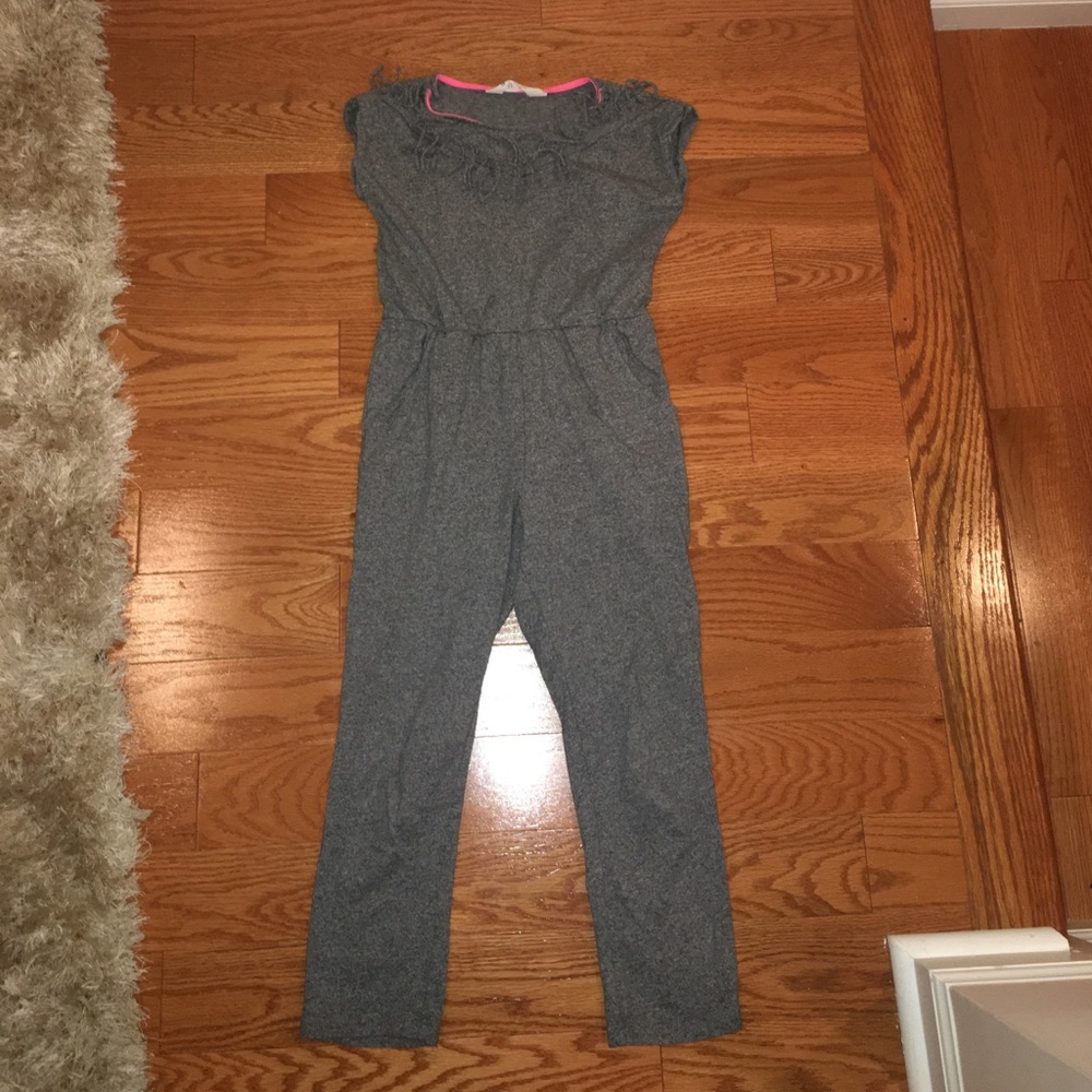 Gray Fringe Girls H&M Jumpsuit
