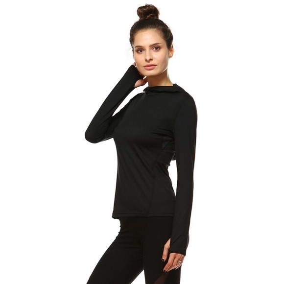 ACTIVE grey thumb-hole hoodie - Picture 4 of 4