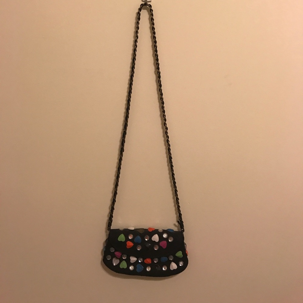 Betsy Johnson clutch with gold chain strap