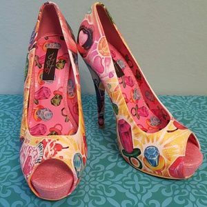 Iron Fist Latisha Wood Candy High Heels US 7