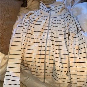 LULU LEMON SPECIAL EDITION STRIPED SCUBA JACKET