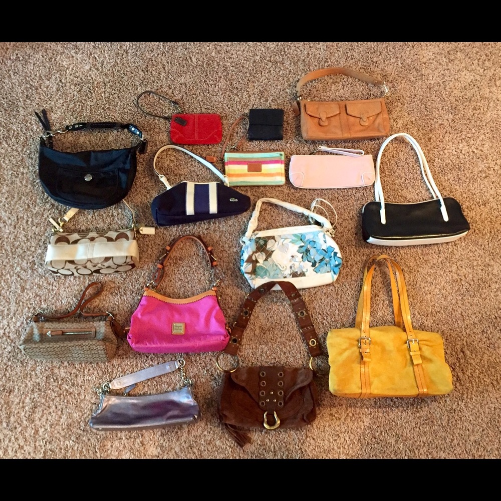 Spring Cleaning! Lot of purses.