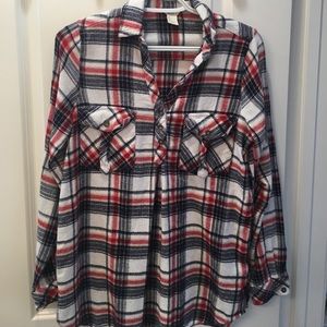A plaid dress/long blouse.