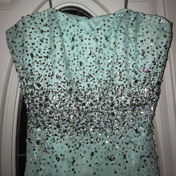 light blue prom dress OBO - Picture 2 of 4