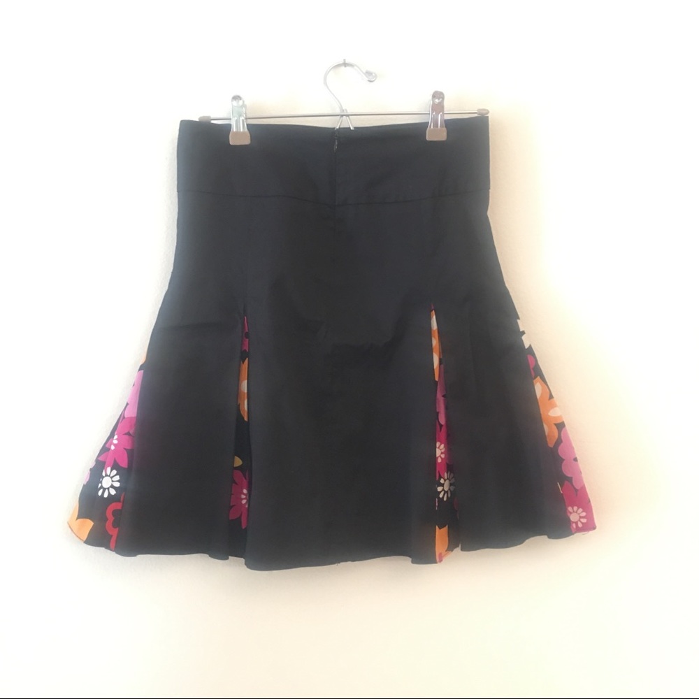 Windsor black floral skirt
