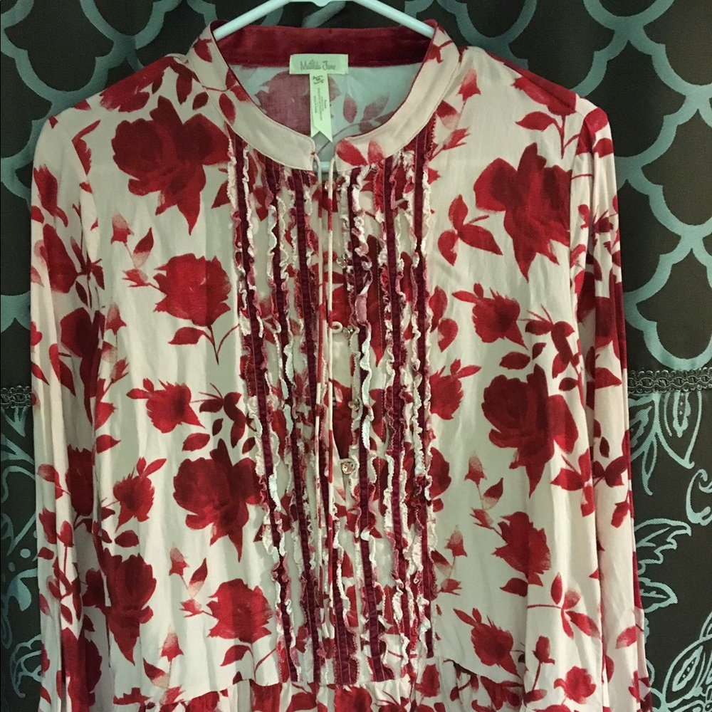 Matilda Jane long sleeved peplum top