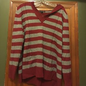 Hooded Stripped Sweater