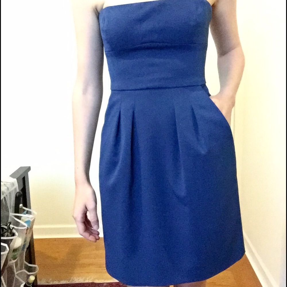 BCBG blue cocktail dress