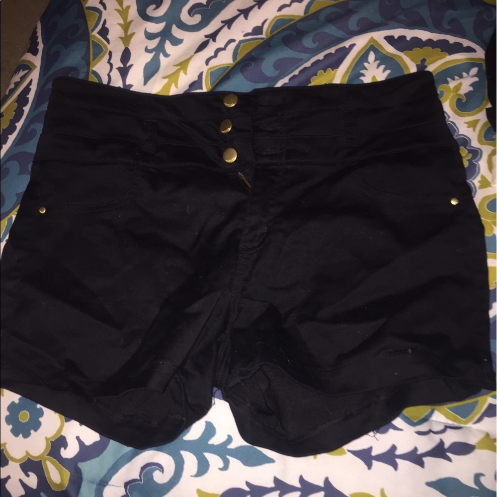 Black high waisted shorts from Charlotte Russe