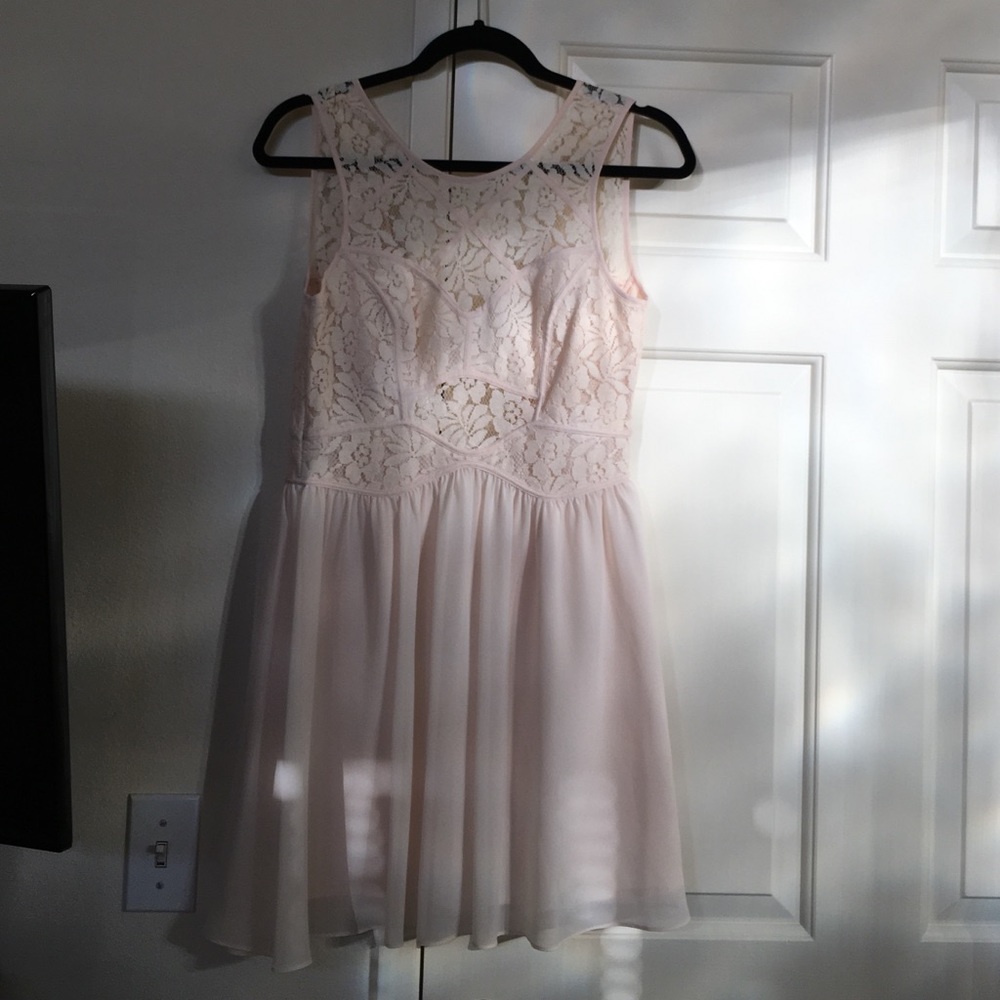 Cream BCBG cocktail dress