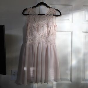 Cream BCBG cocktail dress