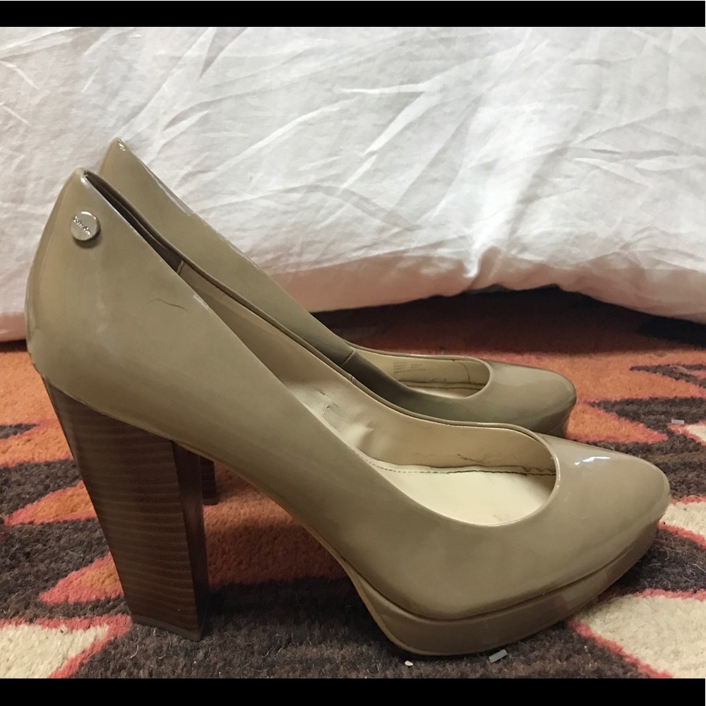 Calvin Klein patent leather heels