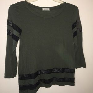 Olive green long sleeve shirt