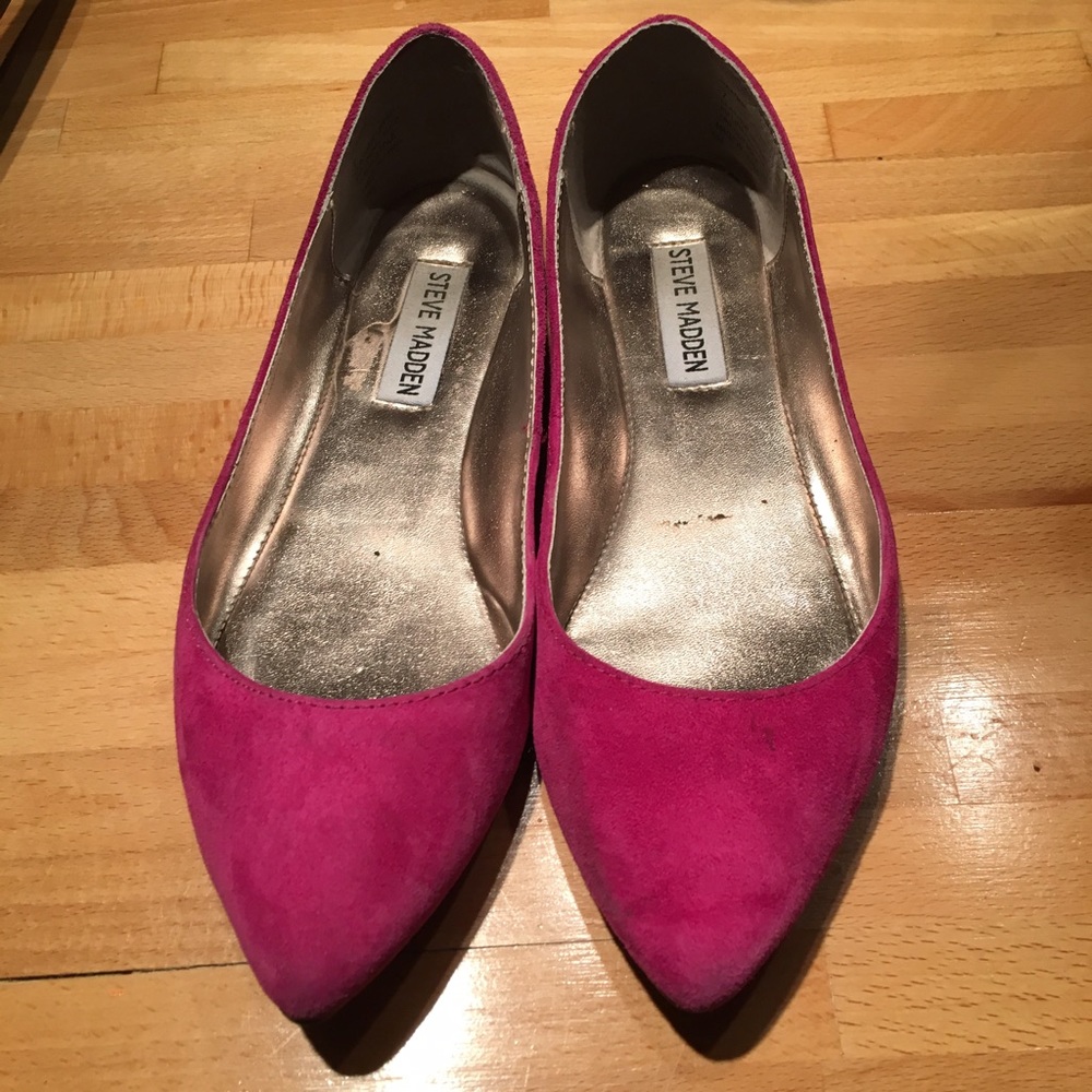 Steve Madden Haanna Hot Pink flats (size 7)