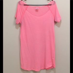 PINK Hot Pink Oversized Tee