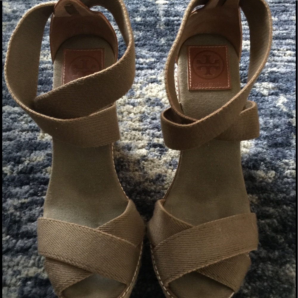 Tory Burch Wedge Espadrilles - Size 9