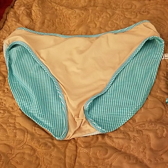 Carolina Blues Teal & White Checked Tankini - Picture 5 of 6