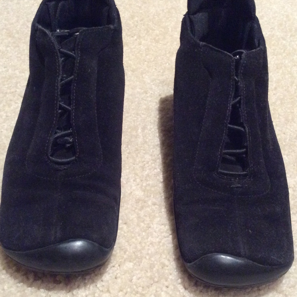 Prada suede shoe boots