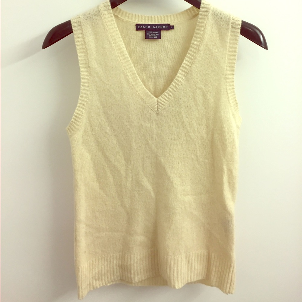 Ralph Lauren merino wool sleeveless sweater