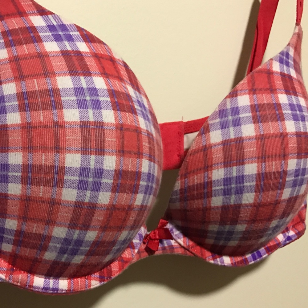 Beautiful Victoria Secret Red Plaid Bra